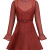 Alchemy Peplum Mini Dress Lipstick Online Alchemy Peplum Mini Dress Lipstick Online