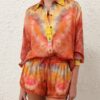 Alchemy Relaxed Satin Shirt Ruby Tie Dye Online Alchemy Relaxed Satin Shirt Ruby Tie Dye Online