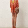 Alchemy Relaxed Satin Shirt Ruby Tie Dye Online Alchemy Relaxed Satin Shirt Ruby Tie Dye Online