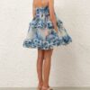 Alchemy Ruffle Mini Dress Blue Poppy Online Alchemy Ruffle Mini Dress Blue Poppy Online