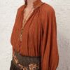 Aster Blouse Tan Online Aster Blouse Tan Online