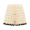 Aster Crochet Short Cream/Black Online Aster Crochet Short Cream/Black Online