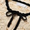 Aster Crochet Tunic Top Cream/Black Online Aster Crochet Tunic Top Cream/Black Online