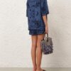 Aster Embroidered Denim Shirt Railway Blue Online Aster Embroidered Denim Shirt Railway Blue Online