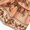 Aster Kids Contrast Hem Dress Peach Jacobean Online Aster Kids Contrast Hem Dress Peach Jacobean Online