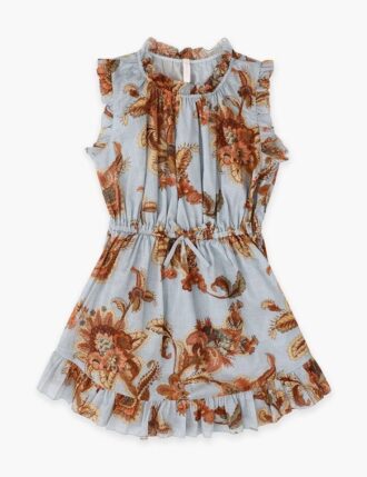 Aster Kids Flip Dress Blue Jacobean Online