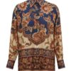 Aster Relaxed Shirt Navy Jacobean Online Aster Relaxed Shirt Navy Jacobean Online