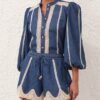 Awaken Denim Shirt Railway Blue Online