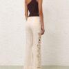 Awaken Embroidered Pant Cream Online Awaken Embroidered Pant Cream Online