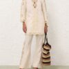 Awaken Embroidered Pant Cream Online Awaken Embroidered Pant Cream Online