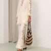 Awaken Embroidered Pant Cream Online Awaken Embroidered Pant Cream Online
