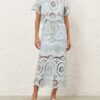Awaken Embroidered Skirt Mint Online Awaken Embroidered Skirt Mint Online