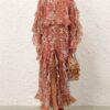 Awaken Ruffle Blouse Cinnamon Floral Online Awaken Ruffle Blouse Cinnamon Floral Online