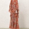 Awaken Ruffle Blouse Cinnamon Floral Online Awaken Ruffle Blouse Cinnamon Floral Online