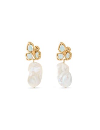 Bloom Earrings Aquamarine Online Bloom Earrings Aquamarine Online