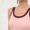 Contrast Rib Scoop Tank Soft Pink Multi Online Contrast Rib Scoop Tank Soft Pink Multi Online