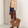 Daylight Collarless Jacket Stamp Floral Cream Online Daylight Collarless Jacket Stamp Floral Cream Online