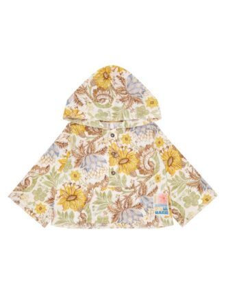 Daylight Kids Hooded Coverup Stamp Floral Cream Online Daylight Kids Hooded Coverup Stamp Floral Cream Online