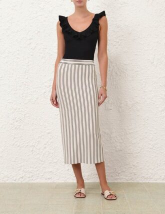 Daylight Midi Skirt Cream/Black Online
