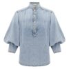Denim Blouse Sea Foam Online Denim Blouse Sea Foam Online