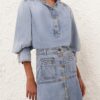 Denim Blouse Sea Foam Online Denim Blouse Sea Foam Online