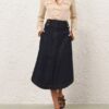 Denim Cargo Midi Skirt Night Sky Online Denim Cargo Midi Skirt Night Sky Online