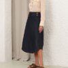 Denim Cargo Midi Skirt Night Sky Online Denim Cargo Midi Skirt Night Sky Online