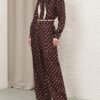 Dot Straight Pant Chocolate Dot Online Dot Straight Pant Chocolate Dot Online