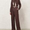 Dot Straight Pant Chocolate Dot Online Dot Straight Pant Chocolate Dot Online