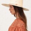Embroidered Panama Natural/Multi Online Embroidered Panama Natural/Multi Online