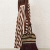 Goldentime Large Fringe Tote Burgundy Stripe Online Goldentime Large Fringe Tote Burgundy Stripe Online