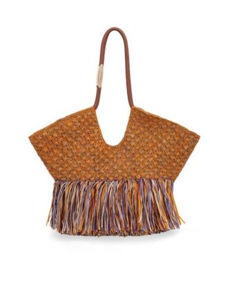 Goldentime Medium Fringe Tote Multico Mouline Online Goldentime Medium Fringe Tote Multico Mouline Online