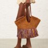 Goldentime Medium Fringe Tote Multico Mouline Online Goldentime Medium Fringe Tote Multico Mouline Online