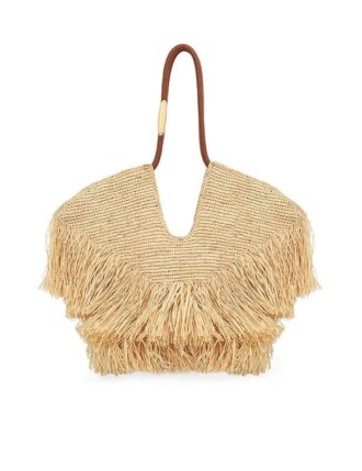 Goldentime Medium Fringe Tote Natural Online Goldentime Medium Fringe Tote Natural Online