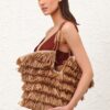 Goldentime Medium Fringe Tote Tan Fringe Stripe Online Goldentime Medium Fringe Tote Tan Fringe Stripe Online