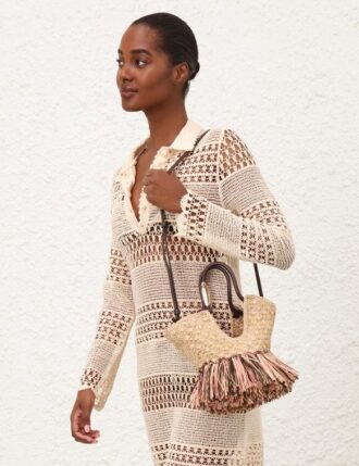 Goldentime Small Fringe Tote Natural Online Goldentime Small Fringe Tote Natural Online