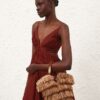 Goldentime Small Fringe Tote Tan Fringe Stripe Online Goldentime Small Fringe Tote Tan Fringe Stripe Online