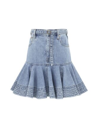 Indra Denim Mini Skirt Skylark Online Indra Denim Mini Skirt Skylark Online
