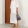 Indra Embroidered Maxi Dress Ivory Online Indra Embroidered Maxi Dress Ivory Online