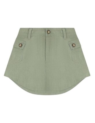 Indra Kids Pocket Skirt Khaki Online