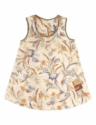 Indra Kids Swing Dress Biscuit Scarf Floral Online Indra Kids Swing Dress Biscuit Scarf Floral Online