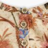 Indra Kids Trim Contrast Top Cream Khaki Scarf Floral Online
