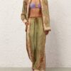 Indra Relaxed Pant Khaki Scarf Floral Online Indra Relaxed Pant Khaki Scarf Floral Online