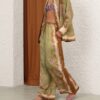 Indra Relaxed Pant Khaki Scarf Floral Online Indra Relaxed Pant Khaki Scarf Floral Online