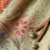 Indra Relaxed Short Khaki Scarf Floral Online Indra Relaxed Short Khaki Scarf Floral Online