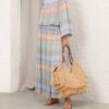 Indra Stripe Bell Sleeve Top Blue Multi Online Indra Stripe Bell Sleeve Top Blue Multi Online