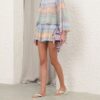 Indra Stripe Bell Sleeve Top Blue Multi Online Indra Stripe Bell Sleeve Top Blue Multi Online
