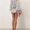 Indra Stripe Short Blue Multi Online Indra Stripe Short Blue Multi Online