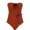 Indra Studded Flower 1Pc Tan Online Indra Studded Flower 1Pc Tan Online