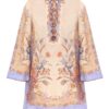 Indra Tunic Mini Dress Biscuit Scarf Floral Online Indra Tunic Mini Dress Biscuit Scarf Floral Online